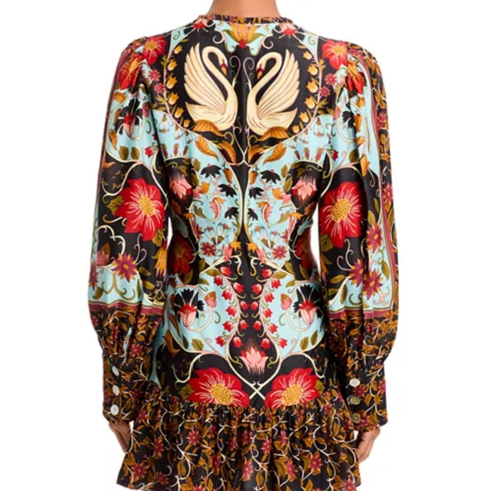 Farm Rio Swan Minidress - Picture 3 of 6